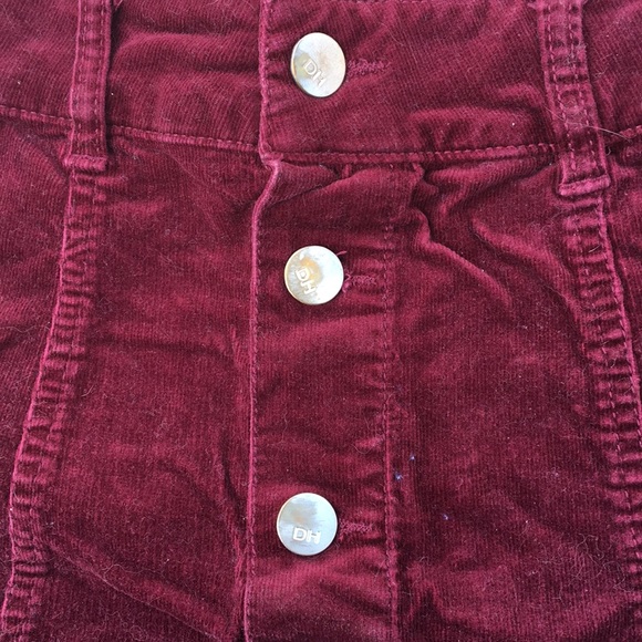 Button-up Distressed Hem Mini Skirt - Picture 5 of 5